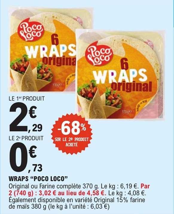 WRAPS "POCO LOCO"