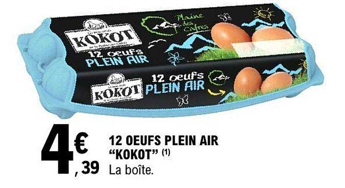12 OEUFS PLEIN AIR "KOKOT"