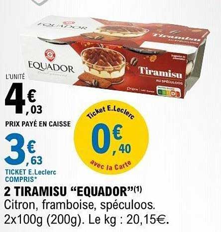 2 TIRAMISU “EQUADOR”