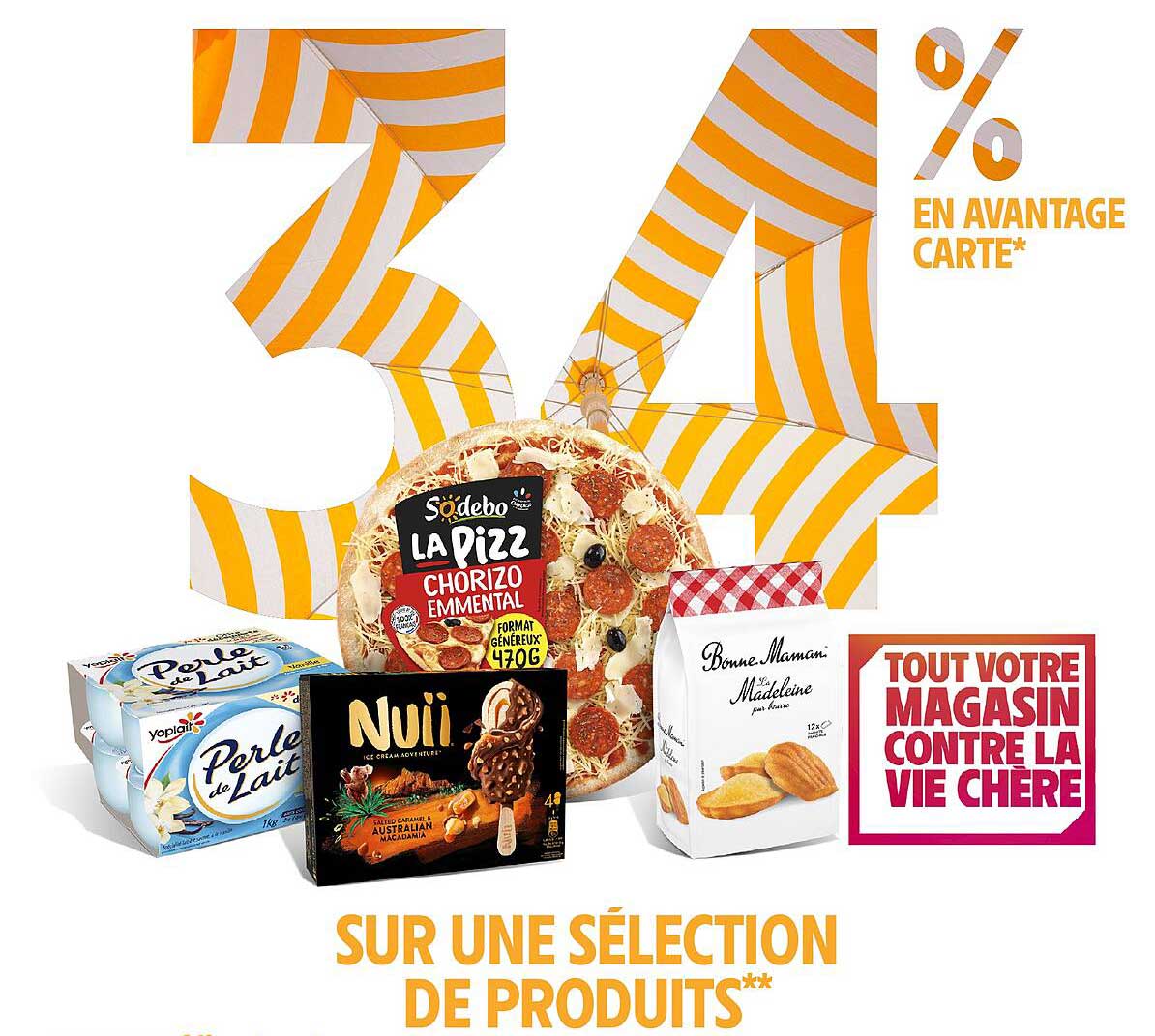 34 % en avantage carte*