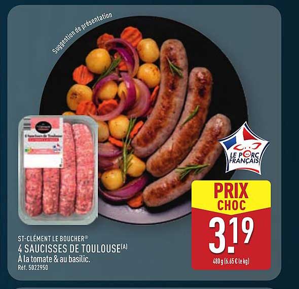 4 SAUCISSES DE TOULOUSE
