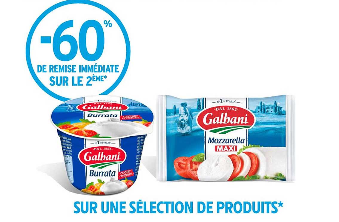 -60% de remise immédiate sur le 2ème*
