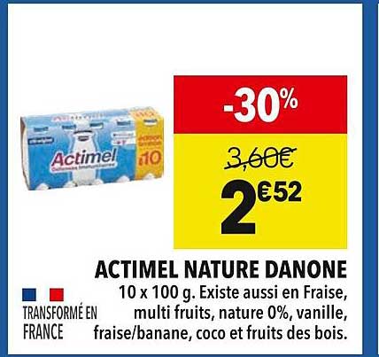 ACTIMEL NATURE DANONE