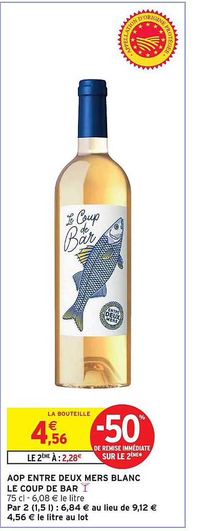 AOP ENTRE DEUX MERS BLANC LE COUP DE BAR