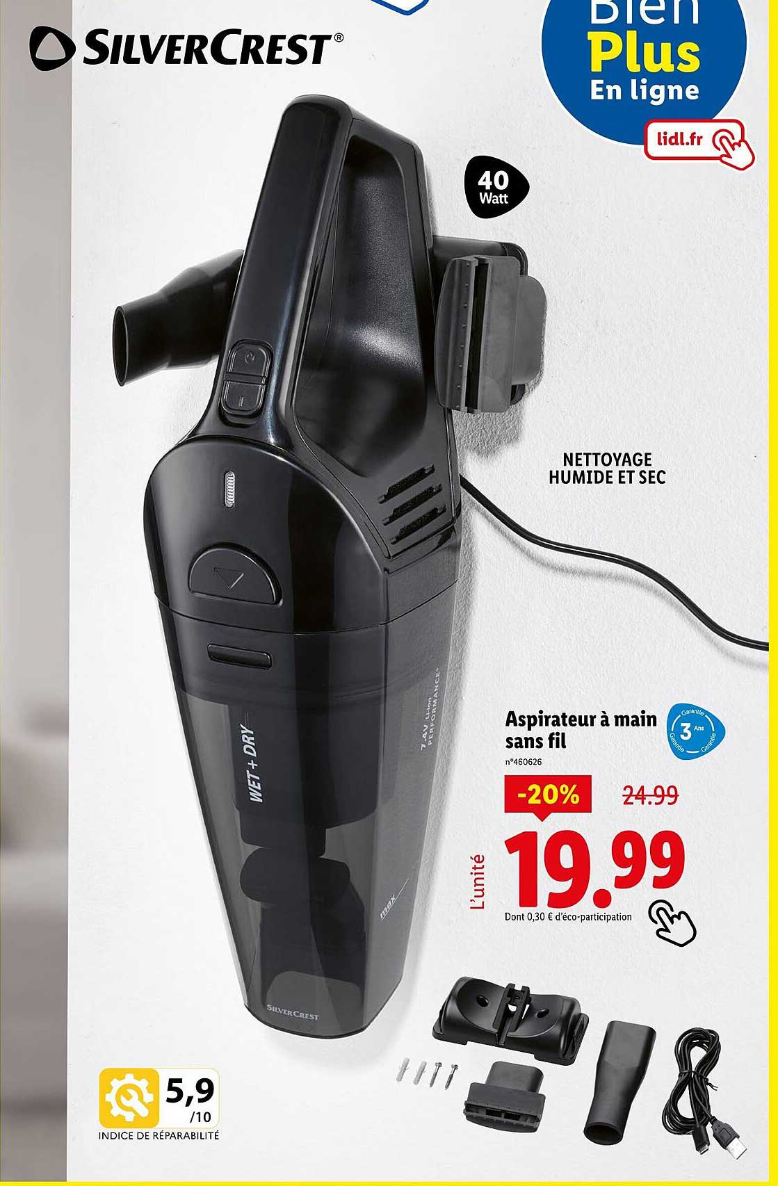 Aspirateur à main sans fil