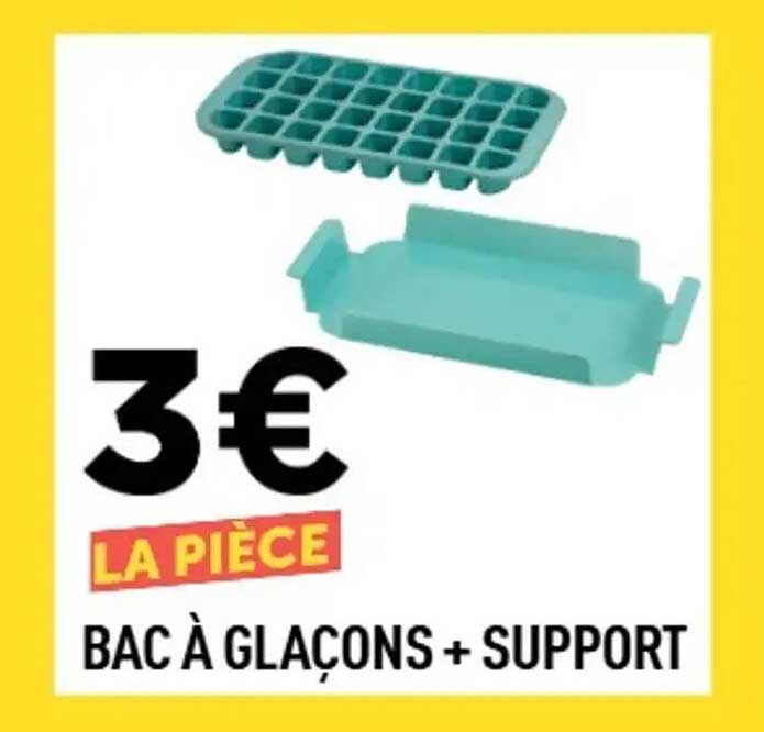 BAC À GLACONS + SUPPORT
