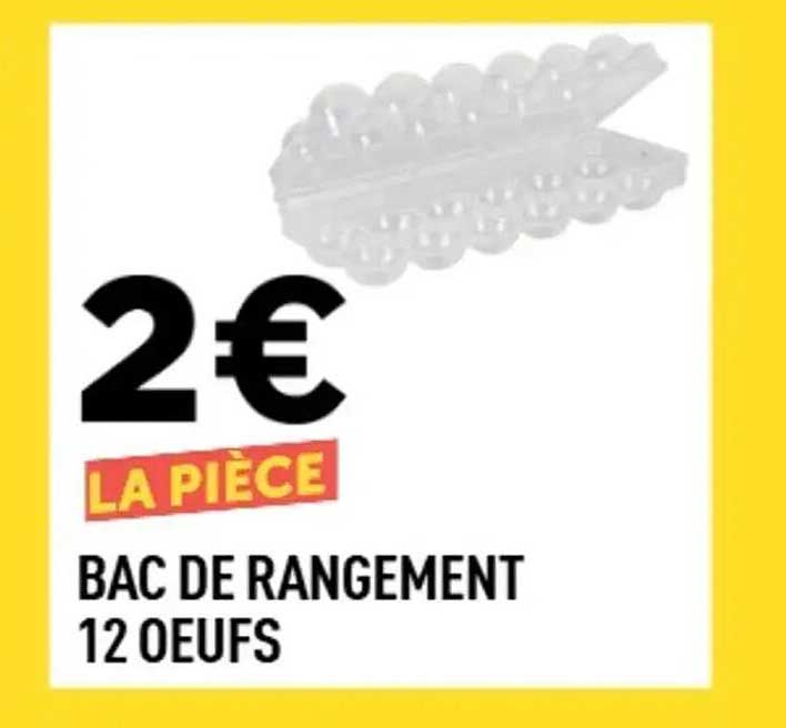 Bac de rangement 12 oeufs
