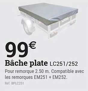 Bâche plate LC251/252