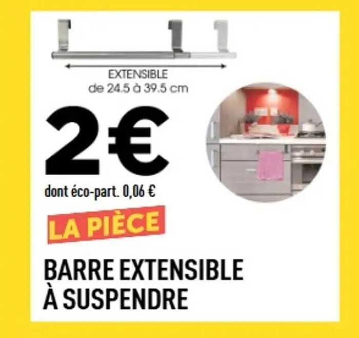 BARRE EXTENSIBLE À SUSPENDRE
