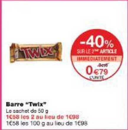 Barre “Twix”