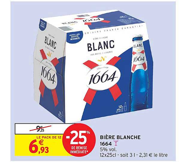 BIÈRE BLANCHE 1664