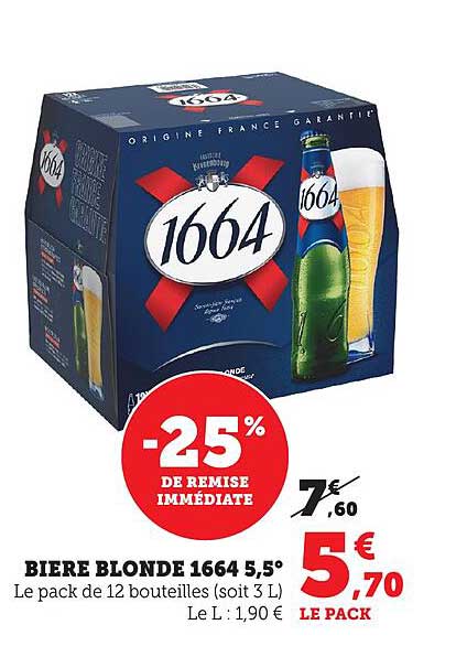 BIERE BLONDE 1664 5,5°