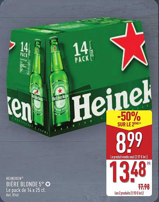 Bière Blonde 5° - Le pack de 14 x 25 cl.