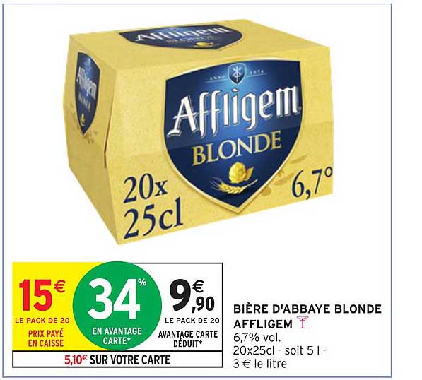 BIÈRE D'ABBAYE BLONDE AFFLIGEM