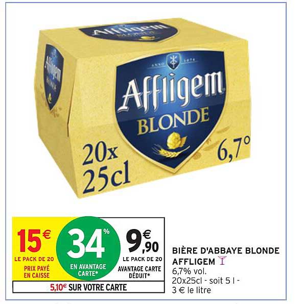 BIÈRE D'ABBEY BLONDE AFFLIGEM