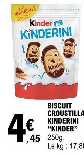 BISCUIT CROUSTILLA KINDERINI "KINDER"