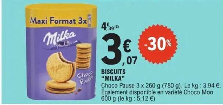 BISCUITS "MILKA"
