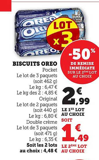 BISCUITS OREO