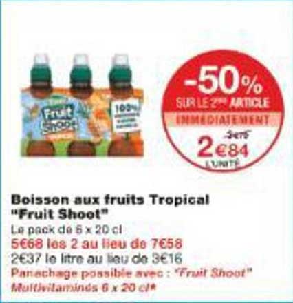 Boisson aux fruits Tropical "Fruit Shoot"