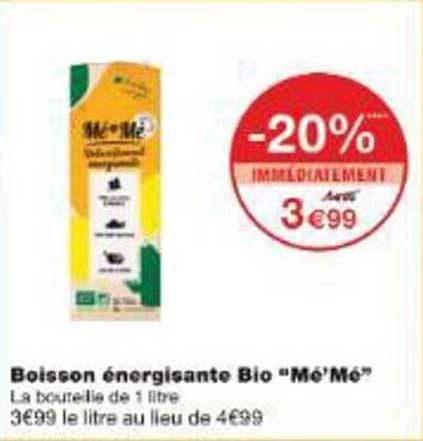 Boisson énergisante Bio “Mé’Mé”