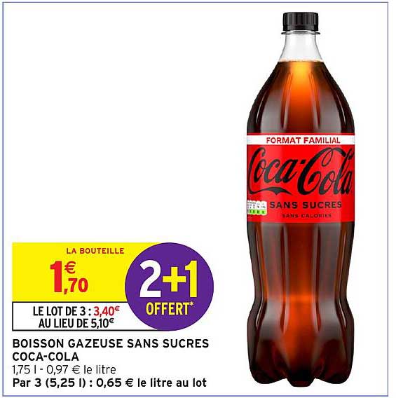 BOISSON GAZEUSE SANS SUCRES COCA-COLA