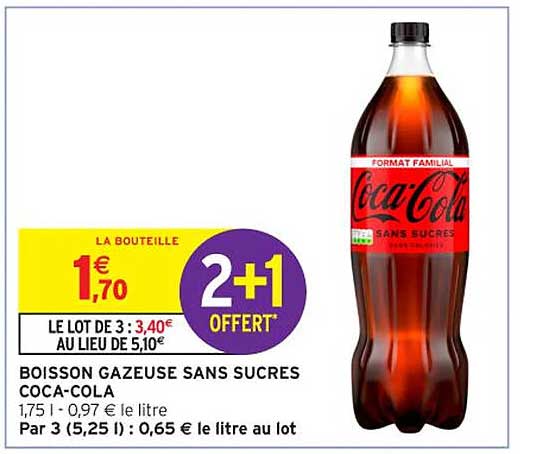 BOISSON GAZEUSE SANS SUCRES COCA-COLA