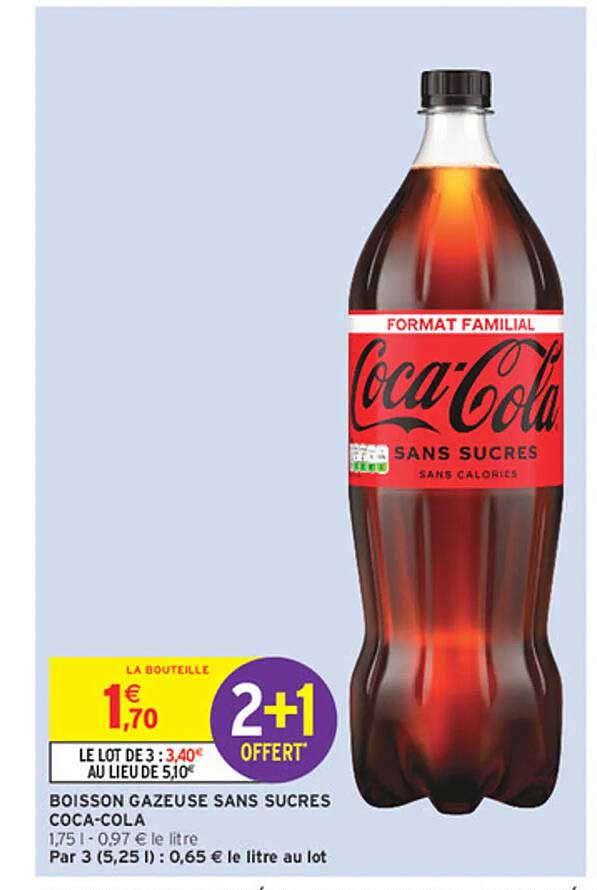 BOISSON GAZEUSE SANS SUCRES COCA-COLA