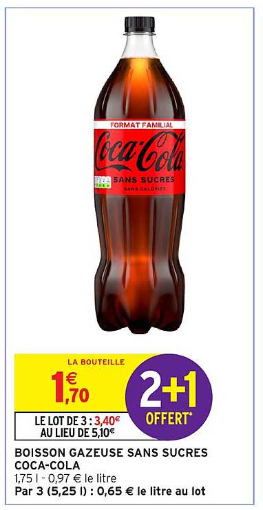BOISSON GAZEUSE SANS SUCRES COCA-COLA