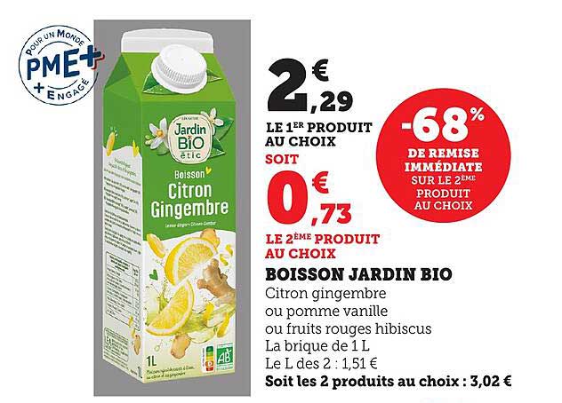 BOISSON JARDIN BIO