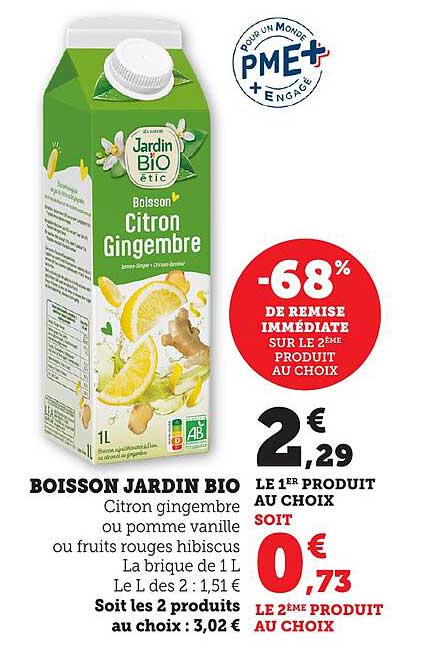BOISSON JARDIN BIO