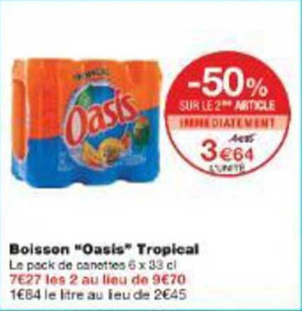 Boisson "Oasis" Tropical
