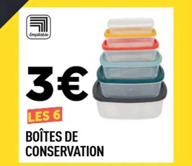 BOÎTES DE CONSERVATION