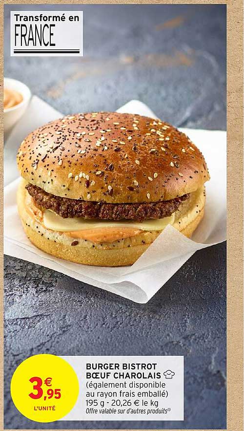 BURGER BISTROT BŒUF CHAROLAIS
