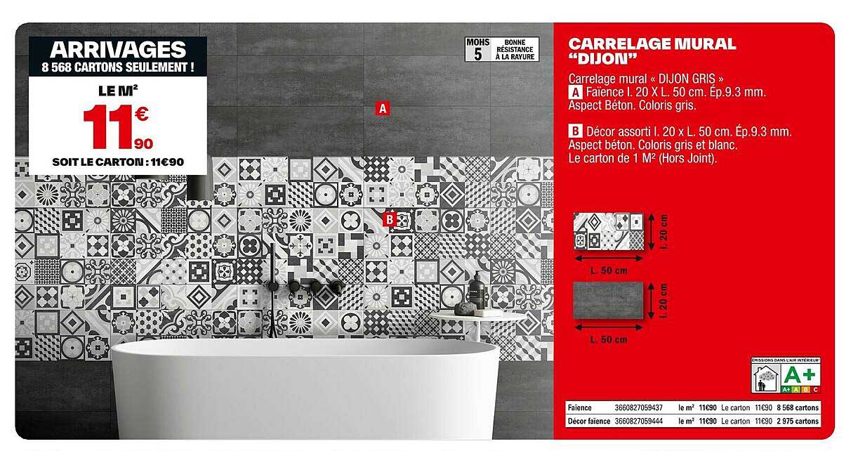 CARRELAGE MURAL "DIJON"