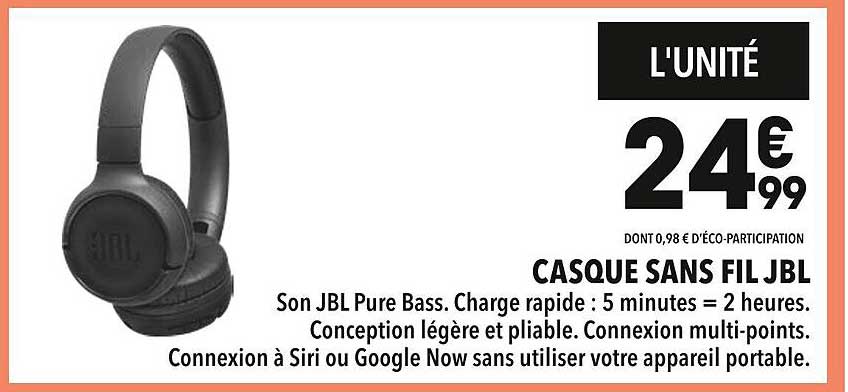 CASQUE SANS FIL JBL
