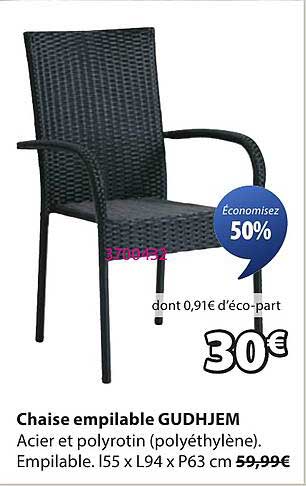 Chaise empilable GUDHJEM
