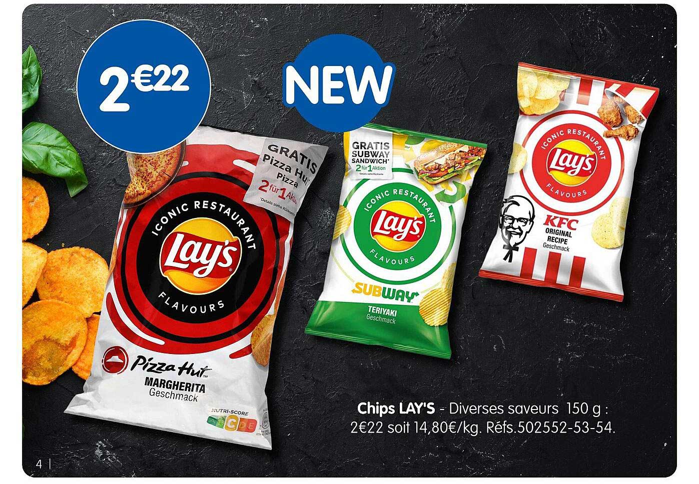 Chips LAY’S - Diverses saveurs 150 g