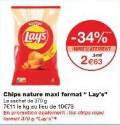 Chips nature maxl format " Lay's"
