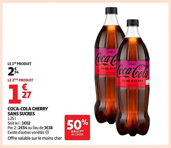 Coca-Cola Cherry Sans Sucres