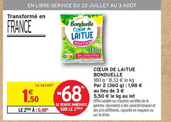 CŒUR DE LAITUE BONDUELLE