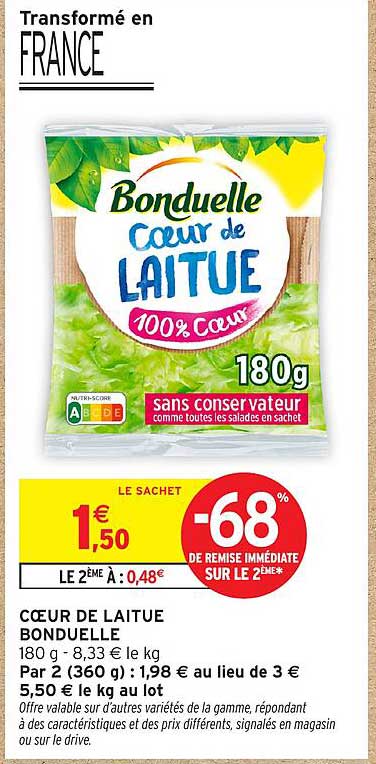CŒUR DE LAITUE BONDUELLE