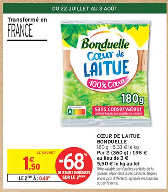 CŒUR DE LAITUE BONDUELLE