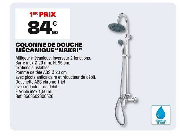COLONNE DE DOUCHE MÉCANIQUE “NAKRI”
