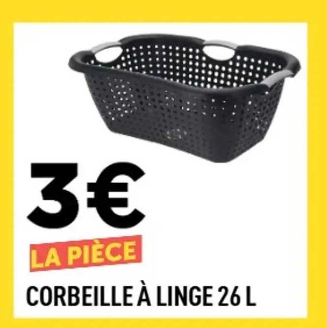 CORBEILLE À LINGE 26 L