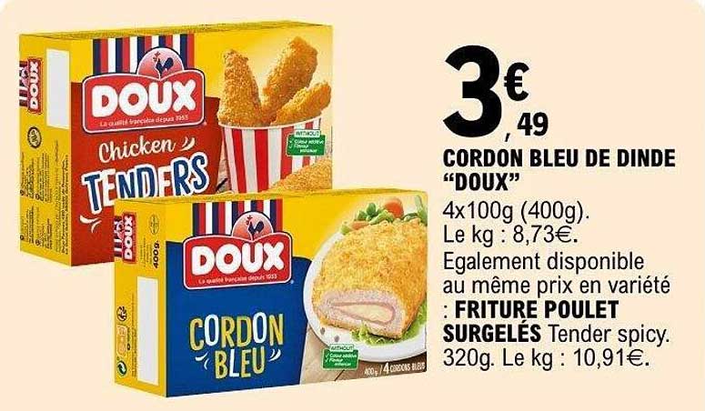 CORDON BLEU DE DINDE "DOUX"