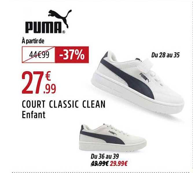 COURT CLASSIC CLEAN Enfant