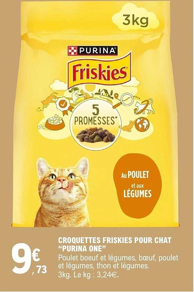 CROQUETTES FRISKIES POUR CHAT "PURINA ONE"