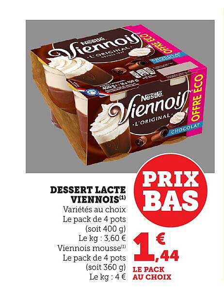 DESSERT LACTE VIENNOIS