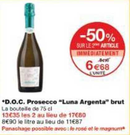 •D.O.C. Prosecco "Luna Argenta" brut