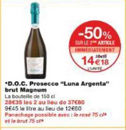 D.O.C. Prosecco "Luna Argenta" brut Magnum